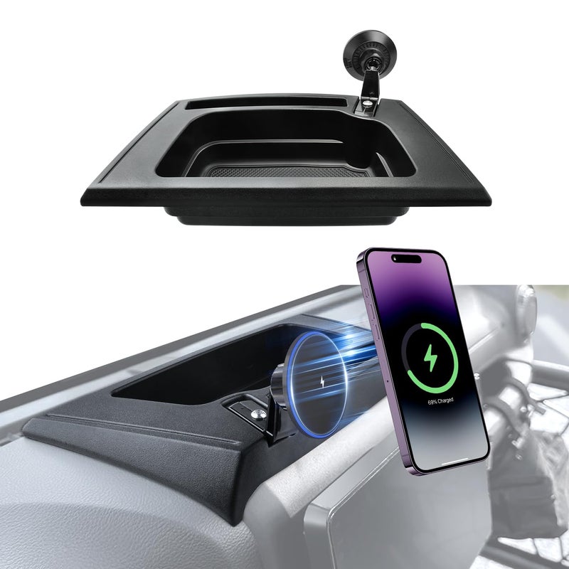 ZKJAYOE Magnetic Jeep Phone Mount for 20112017 Wrangler JK JKU with 15W Charging  Dashboard Phone Holder with Magnet for Jeep Wrangler Accessories